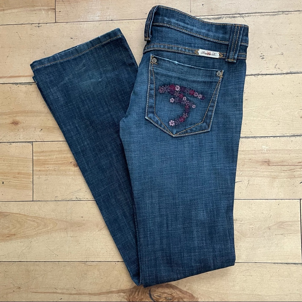 Rare Frankie B. Embroidered Flower Jeans